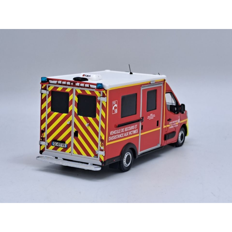 ALERTE ALERTE0115 Scala 1/43 RENAULT MASTER VAN VSAV SDIS 25 VEHICULE DE SECOURS