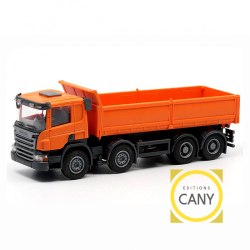 SCANIA P 8x4 BENNE ORANGE