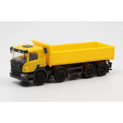 SCANIA P 8X4 BENNE JAUNE