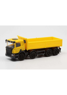 SCANIA P 8X4 BENNE JAUNE