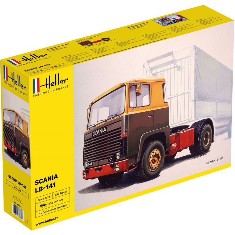 Camion miniature maquette SCANIA LB-141 - Heller - 1/24