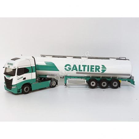 Camion miniature Iveco S Way citerne transports Galtier - Eligor - 1/43