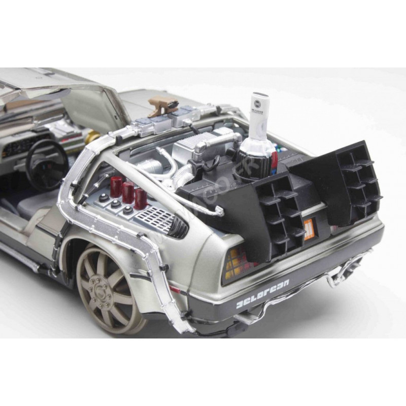 DeLorean DMC12 Retour Vers Le Futur 3 – Vitesse 1/43 – Voiture Miniature Argentée Neuve